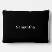 Eenvoudige naam zwart-wit monogram etui (Voorkant)