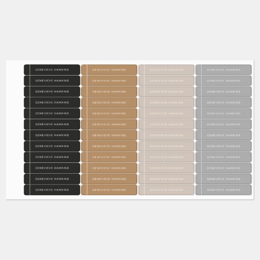 Eenvoudige naamlabels labels (Vel)