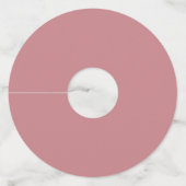 Eenvoudige namen Dank u Roos van de Stusty Weddens Wijnglaslabel (Achterkant)