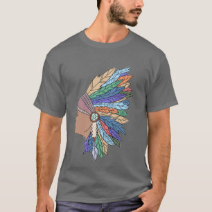Eenvoudige Native American Art T-shirt