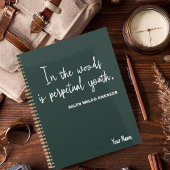 Eenvoudige Natuur 2025 Groene Planner met Bloem