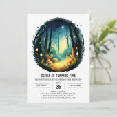 Eenvoudige Natuur Adventure Woodland Birthday Kaart (Staand voorkant)