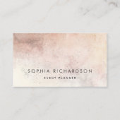 Eenvoudige natuurlijke Auburn Earth Tonen Visitekaartje (Voorkant)