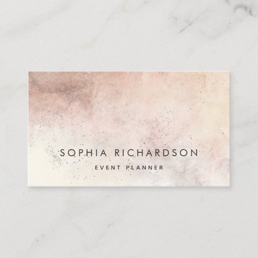 Eenvoudige natuurlijke Auburn Earth Tonen Visitekaartje (Voorkant)