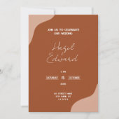 Eenvoudige natuurlijke Boho bruiloft uitnodiging (Voorkant)