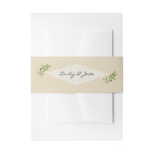 Eenvoudige natuurlijke bruiloft pakket Mailing Por Uitnodigingen Wikkel (Voorkant Voorbeeld)