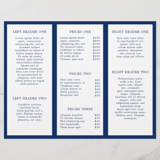 Eenvoudige Nautical Anchor Navy Blue drievoudig br (Achterkant)