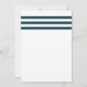 Eenvoudige Nautical Starfish Wedding Kaart (Achterkant)