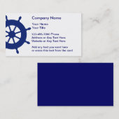 Eenvoudige Nautische Visitekaartjes (Voorkant / Achterkant)