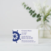 Eenvoudige Nautische Visitekaartjes (Staand voorkant)