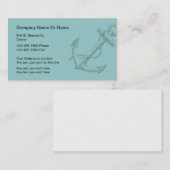 Eenvoudige Nautische Visitekaartjes (Voorkant / Achterkant)