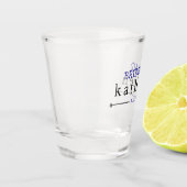 Eenvoudige Navy Blauwe Bruidsmeisje Persoonlijk Shot Glas (Links)