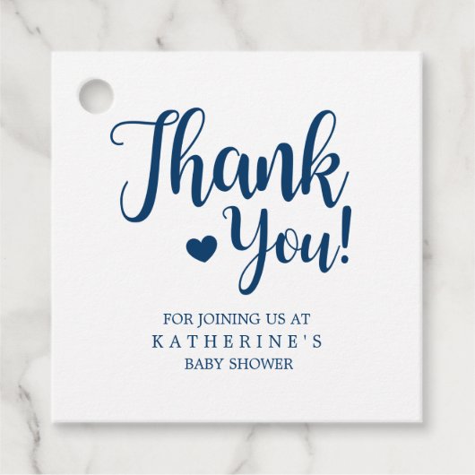 Eenvoudige Navy Buffalo Plaid Bedankt Bedankjes Labels (Voorkant)