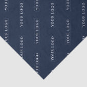 Eenvoudige Navy Custom Business Merk Logo Gedrukt Tissuepapier (Detail)