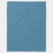 Eenvoudige Navy en Blue Plaid Deken Elk Seizoen (Voorkant)