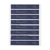 Eenvoudige Navy Waterverf & gouden bruiloft (Vel)