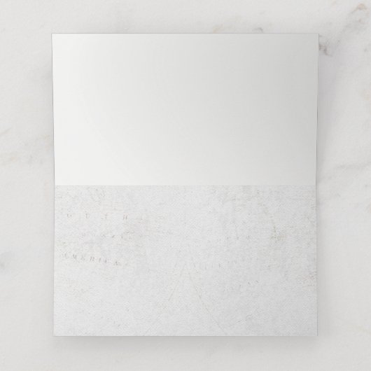 Eenvoudige Navy Waterverf Gouden Bruiloft Tafel Zi Plaatskaartje (Binnenkant ongevouwen)