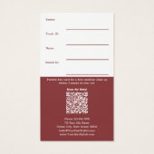 Eenvoudige Neckline Clean-Up Voucher Kaart (Achterkant)