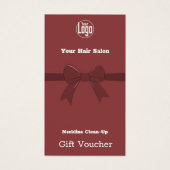 Eenvoudige Neckline Clean-Up Voucher Kaart (Voorkant)