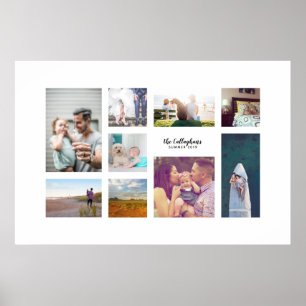 Eenvoudige negen foto Custom Art Print Gift