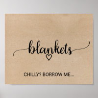 Eenvoudige Nep-Kraft Calligraphy Dekens