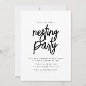Eenvoudige Nesting Party Uitnodiging Template (Voorkant)