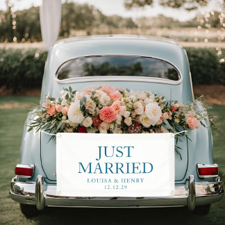 Eenvoudige net getrouwde auto banner