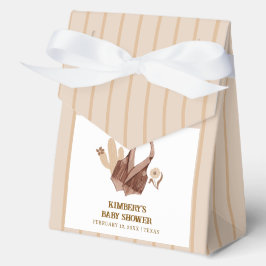 Eenvoudige Neutral Rustic Cactus Cowgirl Baby show Bedankdoosjes