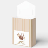 Eenvoudige Neutral Rustic Cactus Cowgirl Baby show Bedankdoosjes (Open)