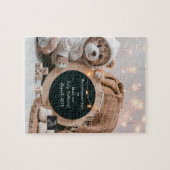 Eenvoudige neutrale digitale zwangerschapsaankondi legpuzzel (Horizontaal)