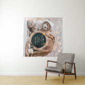 Eenvoudige neutrale digitale zwangerschapsaankondi wandkleed (In Situ (horizontaal))