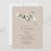 Eenvoudige neutrale eucalyptus de nacht voor het h kaart (Voorkant)