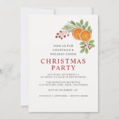 Eenvoudige neutrale kerstfeest uitnodiging (Voorkant)
