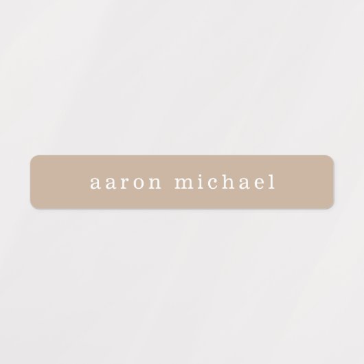 Eenvoudige neutrale Kinder naamlabels Labels (Design 2)