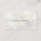 Eenvoudige neutrale minimale Waterverf Visitekaartje (Voorkant)