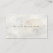Eenvoudige neutrale minimale Waterverf Visitekaartje (Voorkant)