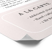 Eenvoudige neutrale prijstijst sjabloon poster (Hoek)