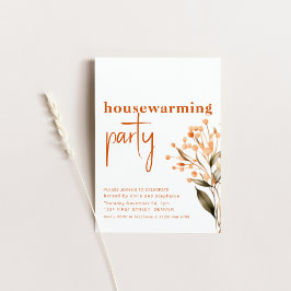 Eenvoudige Neutrale Thanksgiving Diner Party Kaart