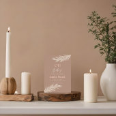 Eenvoudige Neutrale Tone Boho Geslacht Onthulling  Kaart