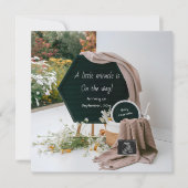 Eenvoudige neutrale tuin zwangerschap aankondiging (Voorkant)