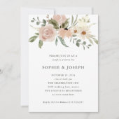 Eenvoudige neutrale Waterverf bloemen | Kogelschoe Kaart (Voorkant)