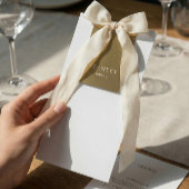 Eenvoudige neutrale zwarte witte trouwmenu menu