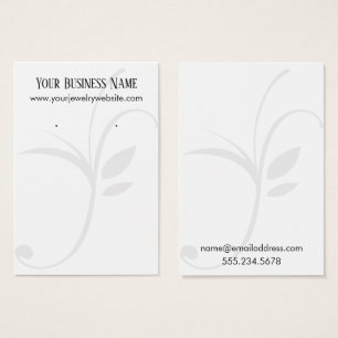 Eenvoudige, niet-witte Kaarten met lederen draagta Visitekaartje