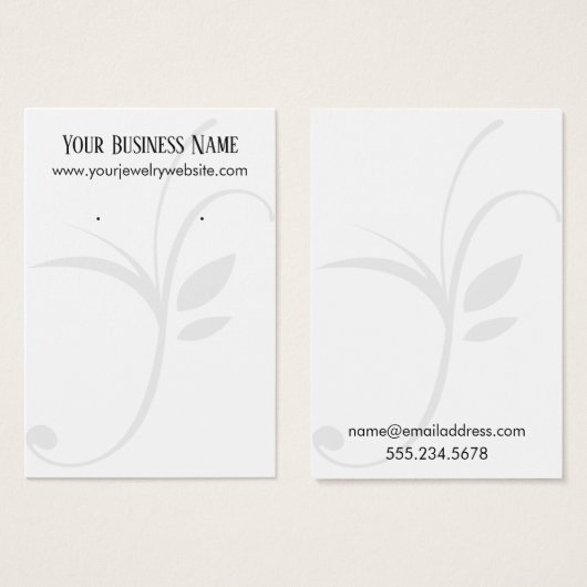 Eenvoudige, niet-witte Kaarten met lederen draagta Visitekaartje (Voorkant /achterkant)