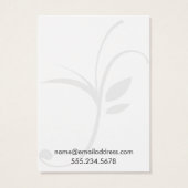 Eenvoudige, niet-witte Kaarten met lederen draagta Visitekaartje (Achterkant)