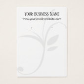 Eenvoudige, niet-witte Kaarten met lederen draagta Visitekaartje (Voorkant)