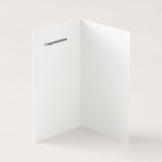 Eenvoudige nieuwe Baby Boy baby felicitatiekaarten Kaart (Binnen)