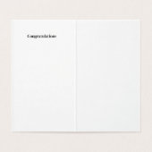 Eenvoudige nieuwe Baby Boy baby felicitatiekaarten Kaart (Binnenkant ongevouwen)