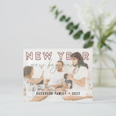 Eenvoudige nieuwe beginnerkalligrafie briefkaart (Staand voorkant)