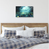Eenvoudige Night Forest Glowworm Lantaarn Canvas P (Insitu (Slaapkamer))